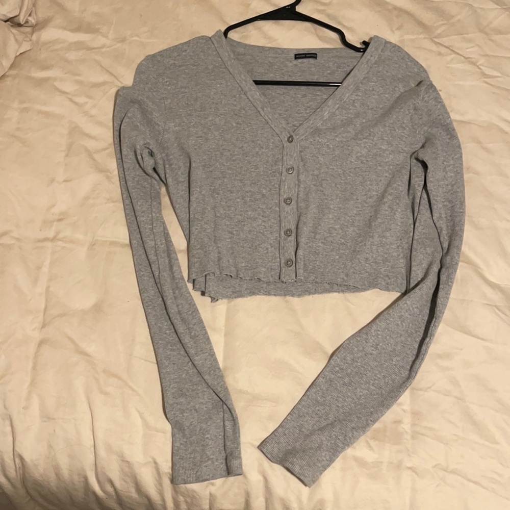 Brandt Melville Grey Crop Top